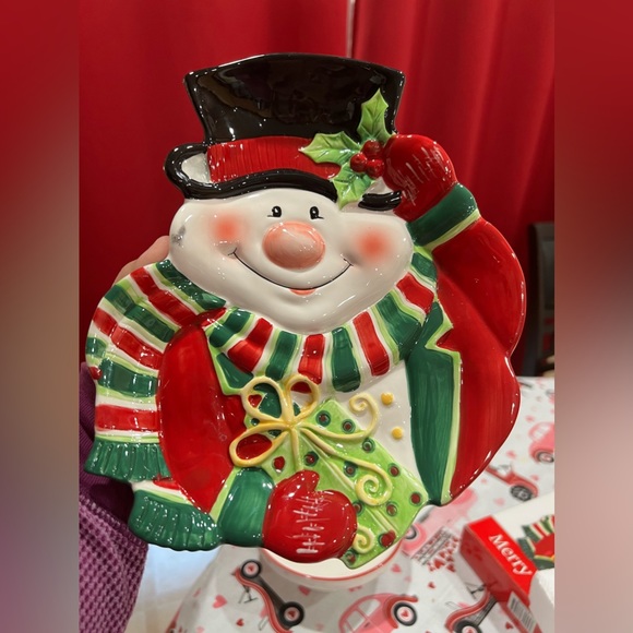 Fitz and Floyd Merry Christmas Canapé plate - Picture 1 of 3